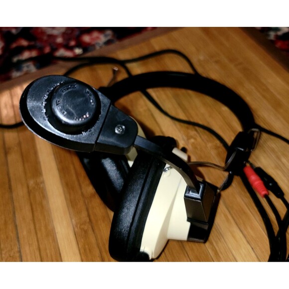 Vintage Bell & Howell Headphones w/ Mic Mono model 715305 Retro Ear-Cup Look New - Picture 6 of 16